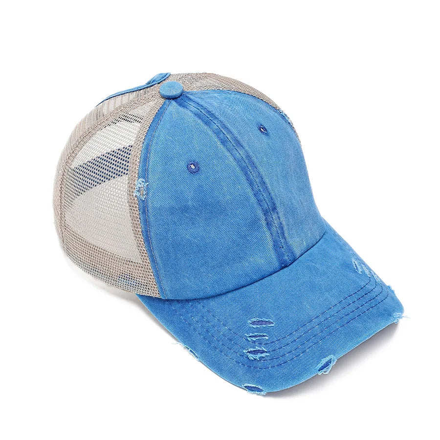 Quick drying hat, worn-out hole hat, back opening hat, ponytail hat, adult baseball cap, breathable and sun resistant Oasis Select 4 Adjustable