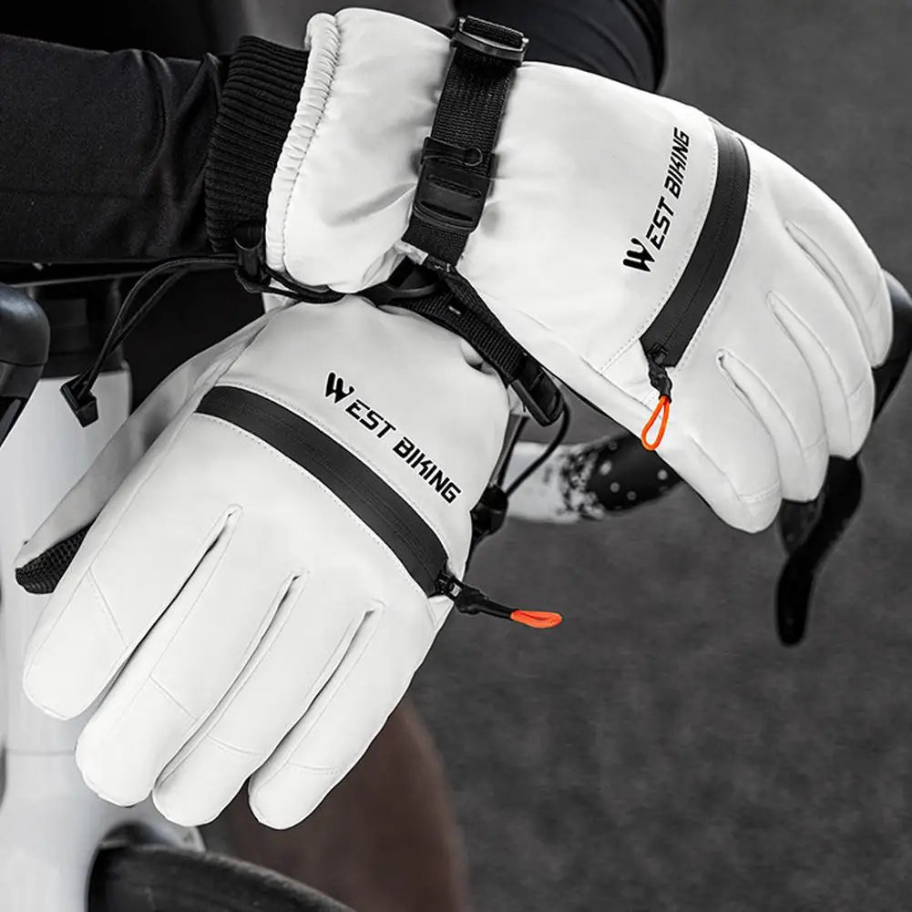 Winter ski gloves for men and women waterproof windproof warmth thickened anti-slip touch screen riding driving gloves Oasis Select