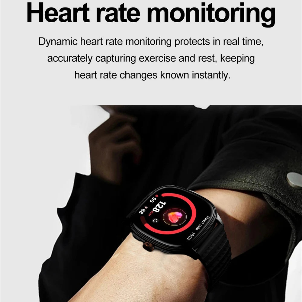 1.73-inch Square AMOLED Screen Smartwatch Man Woman Sports Fitness Tracker Call Smart Watch IP68 Waterproof Voice Assistant NFC Oasis Select