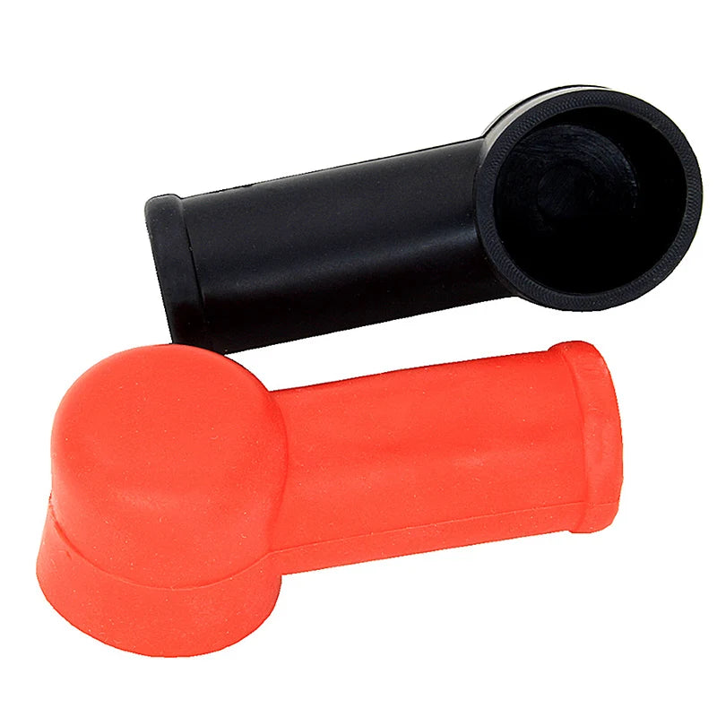 2PCS Rubber Car Motorcycles Battery Negative Positive Terminal Cover Cap Boot Oasis Select