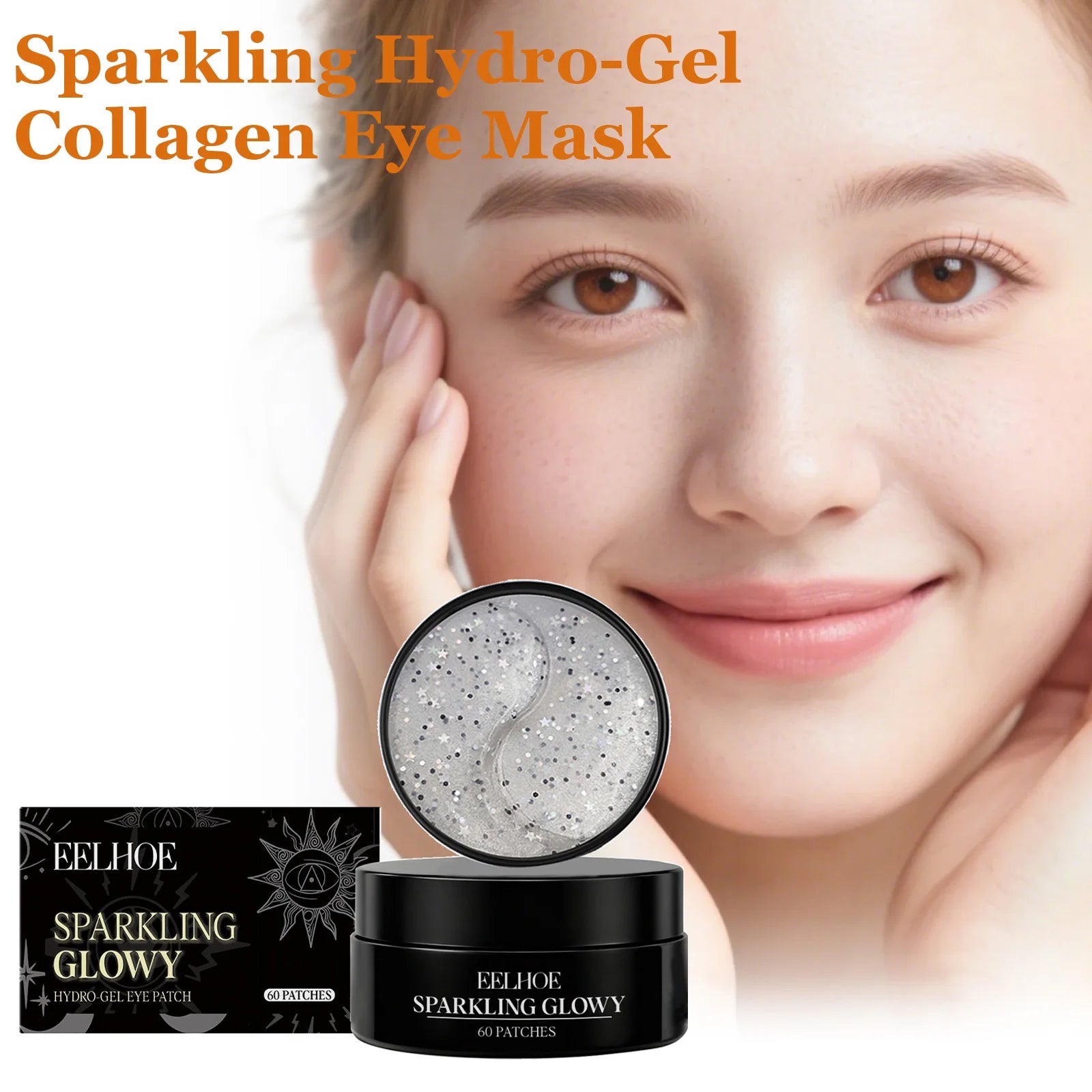 EELHOE Collagen Hydrogel Eye Patches 60 Pairs – Dark Circles Hydrogel Eye Patches Oasis Select