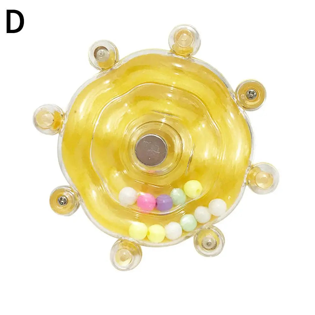 Parrot Wheel Parrot Interactive Toy Bird Turntable Hang Toys Sounding Ball Toys Stand Playing Cage Accessories Pet Supplies Bird Oasis Select yellow