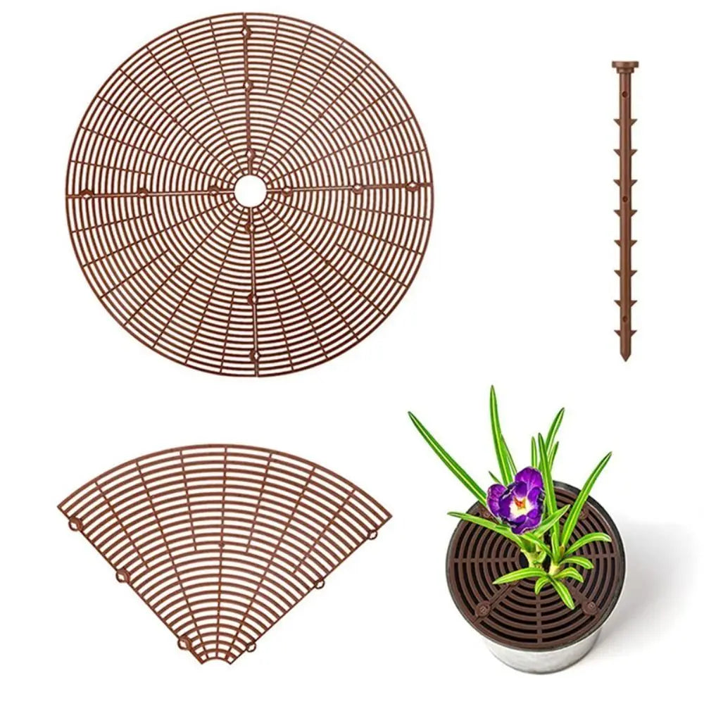 Cuttable Plant Pot Guards Rust-proof Round/Square Flower Pot Cover Multi-use Plastic Plant Protection Mesh Balcony Yard Oasis Select