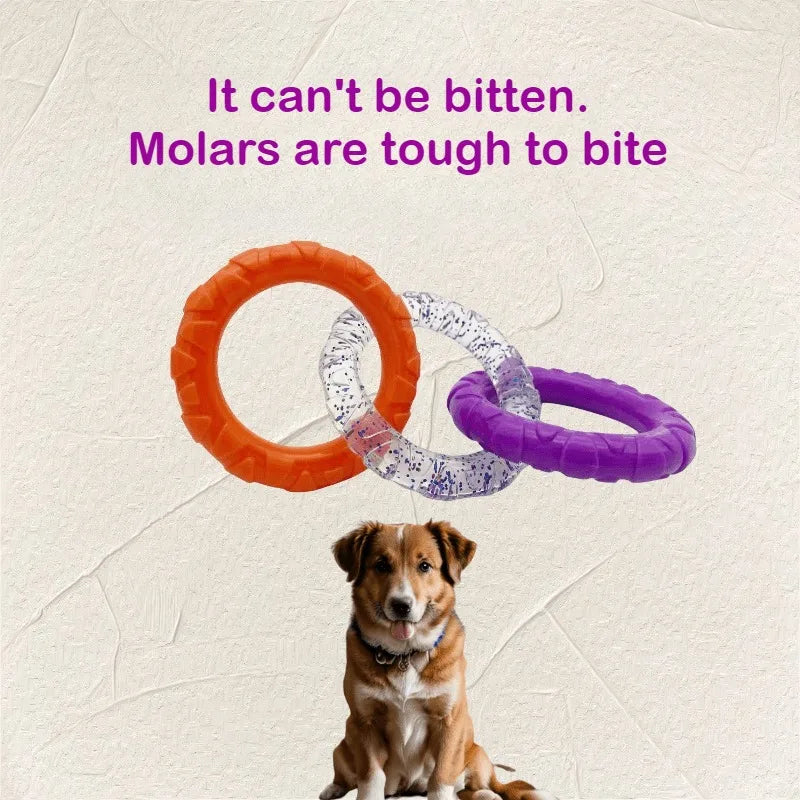 Dog Toys Pull Rings Tough To Bite Cleaning Teeth Grinding Teeth Relieving Boredom Training for Both Large and Small Dogs Oasis Select