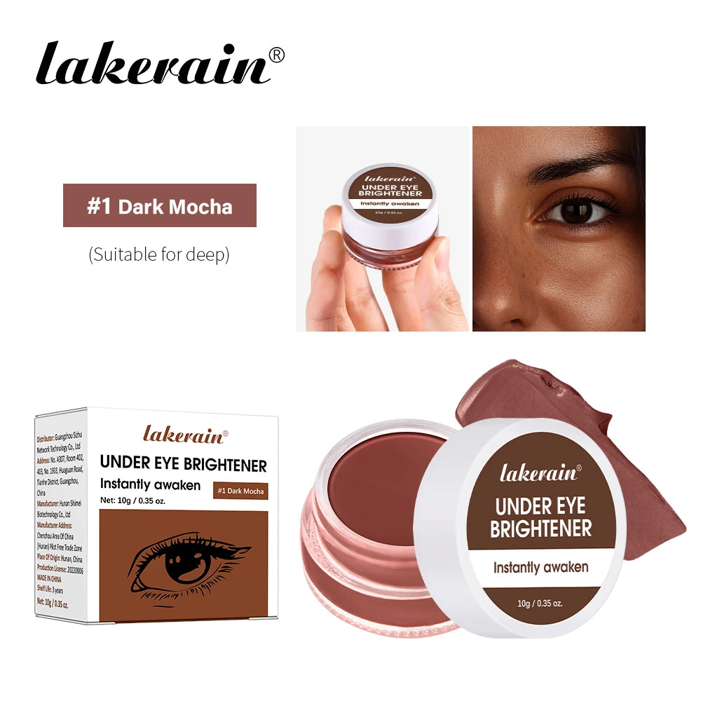 Illuminating Under-Eye Concealer Full Coverage Long Lasting Nourish Correcting Eye Concealer Korean Makeup Conceal Dark Circles Oasis Select 1Dark Mocha
