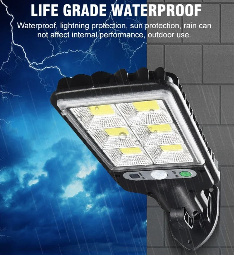 72COB Solar Outdoor Led Courtyard Wall Lamp Human Body Induction Garden Terrace Garage Door Street Lamp Oasis Select