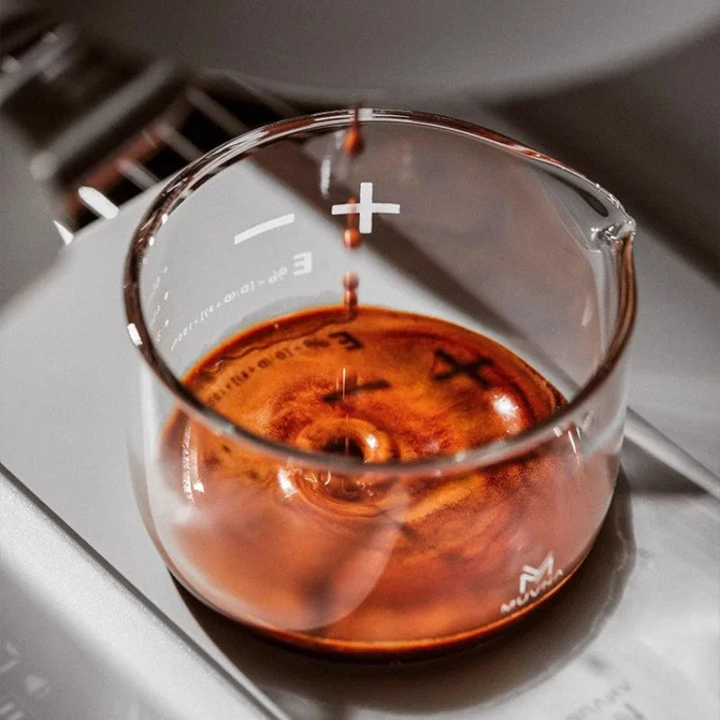 Star Rain Shot Cup Espresso Glass Ounce Cup with Graduated 100ml Measuring Cup Kitchen Gadgets Oasis Select