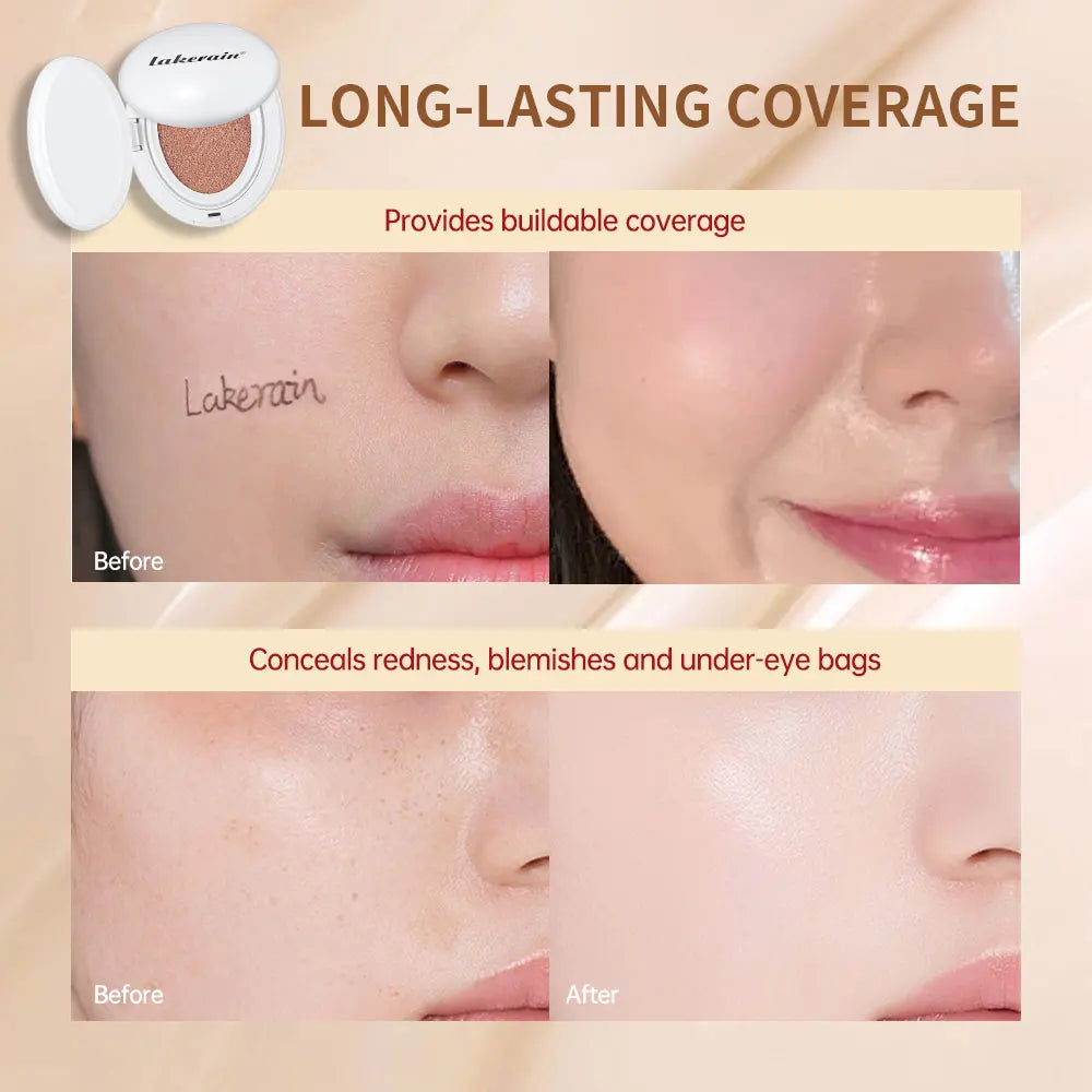 NEW Glow CC Cream Foundation Cushion Waterproof Long-lasting Brighten Foundation Cream Women Base Makeup Face Korean Cosmetics Oasis Select