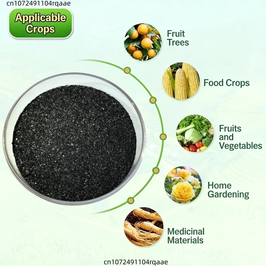 Humic Acid Fertilizer & Trace Elements – Sodium Humate Foliar Spray