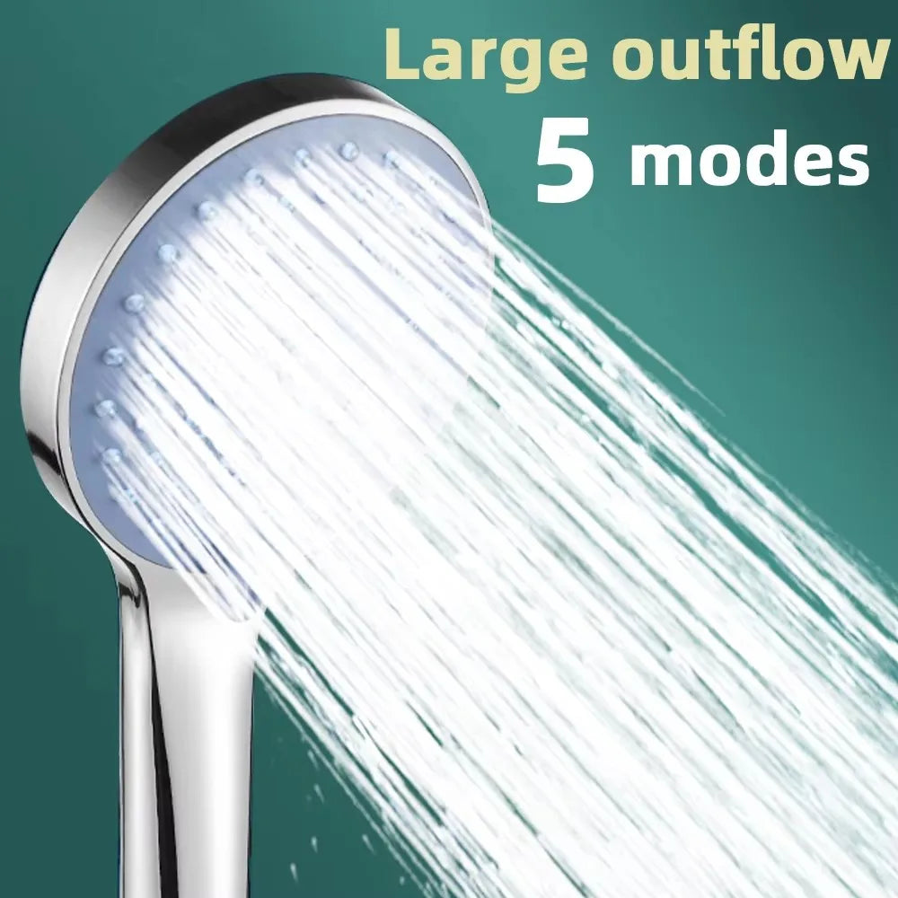 Bathroom Pressurized Hand Shower Package Accessories Shower Nozzle Large Water Output 5 Models Universal Adaptation Save Water Oasis Select