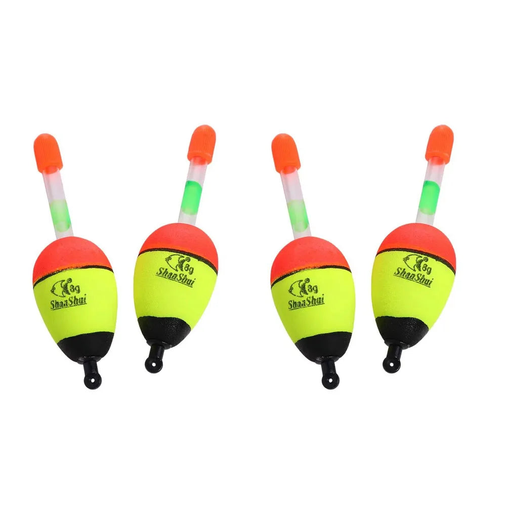 2/4/8Pcs EVA Float Fish Bait Luminous Rock Fishing Sea Fishing Foam Float Float Light Stick Fishing Float Fishing Bobber Oasis Select 8g 4pcs