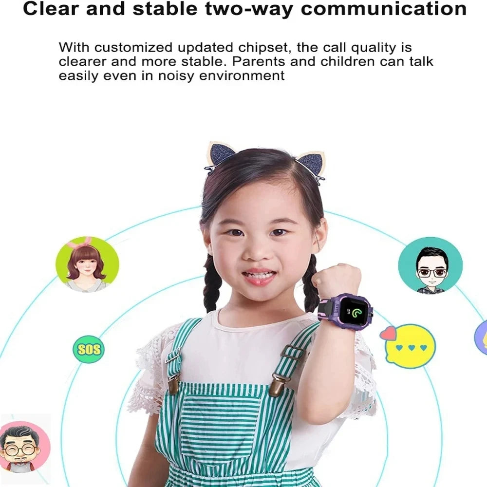 Kids Smart Watch 2G SIM GPS Tracker SOS Call IP68 Waterproof