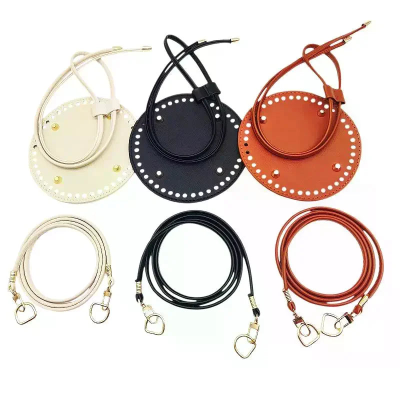 PU Leather Bucket Bag Base DIY Kit – Strap & Drawstring Set Bag Making Kit Oasis Select