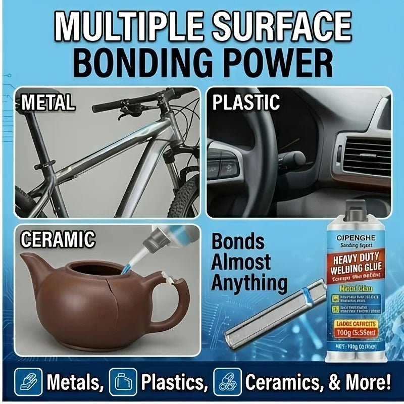 100g Heavy-Duty Welding Glue | High Temp Metal Repair Adhesive Repair Adhesive Gel Oasis Select