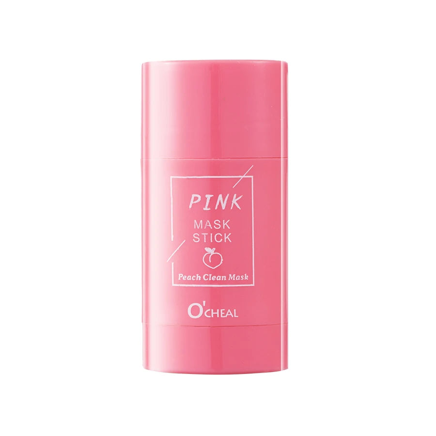 Natural Green Tea Facial Mask Stick Oil Control Mud Cream Hydrating Blackhead Removal Pore Refining Skin Care Oasis Select honey peach 40g