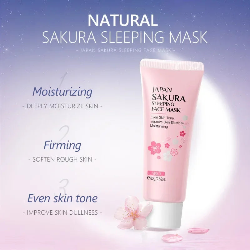 LAIKOU Moisturizing Facial Mask Hydrating Sleeping Face Sheet Masks Repairing & Nourishing Night Face Mask Skin Care 80g Oasis Select