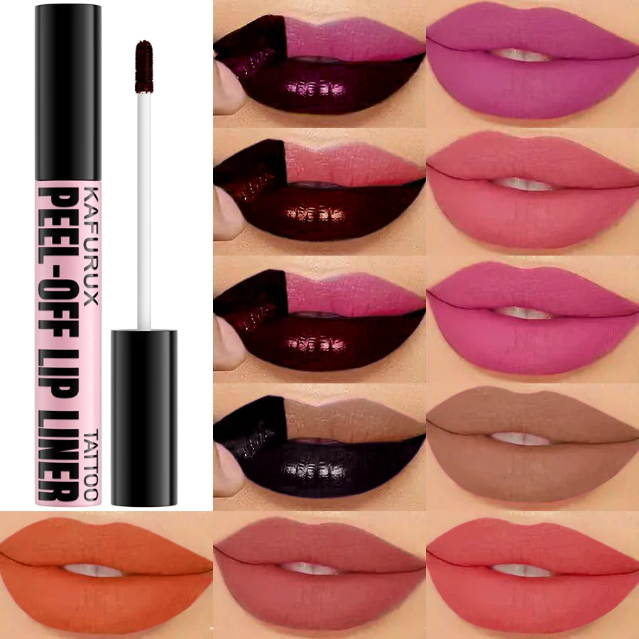 KAFURUX Peel-Off Lip Stain – 7 Colors, Waterproof & Long-Lasting