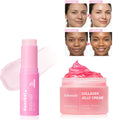 2pcs PDRN Pink Collagen Stick&Collagen Face Cream Multi Volume Balm Anti Aging Firming Anti Wrinkle Moisturizing Skincare Set Oasis Select 2pcs 1set