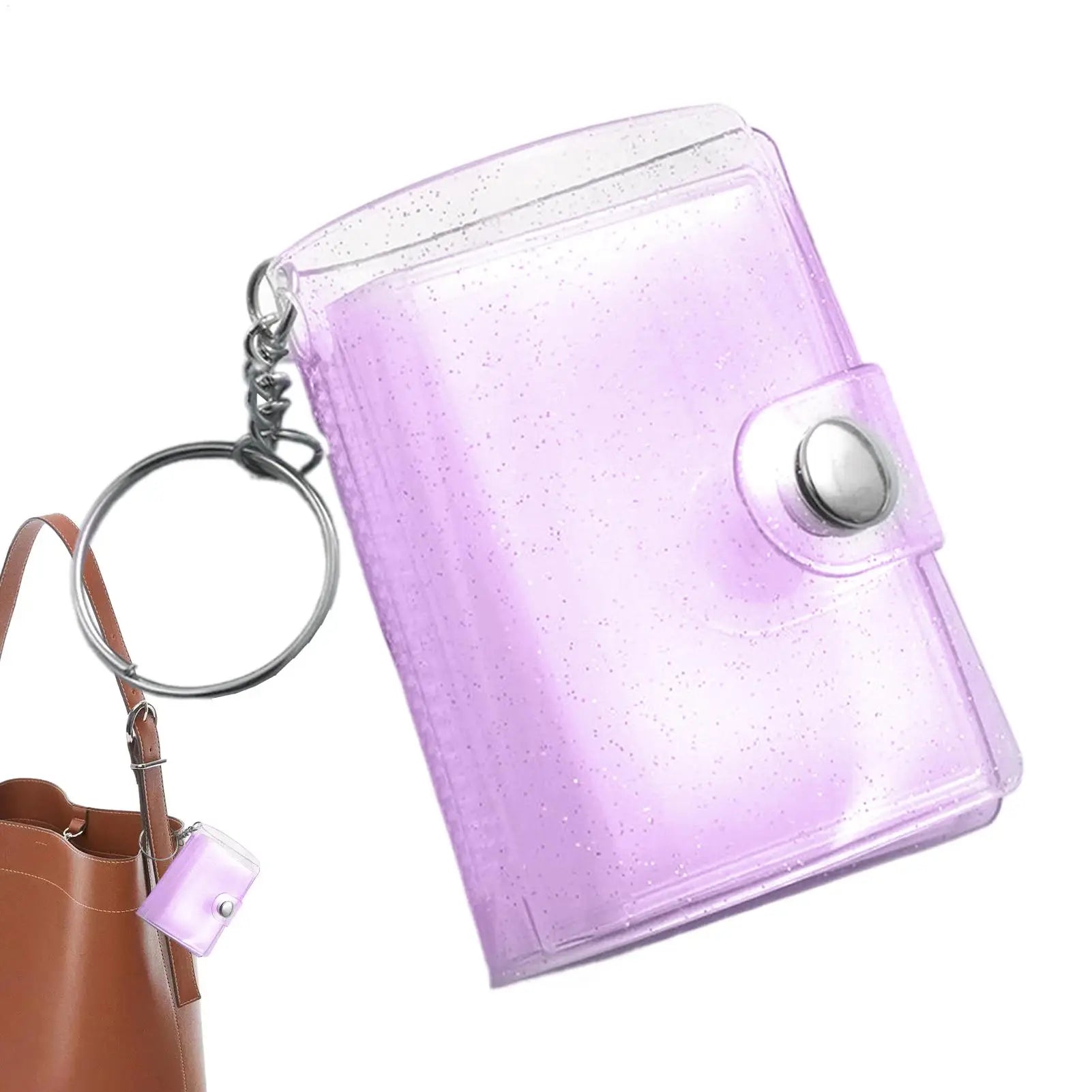 2 Inch Mini Photo Album Mini Keyring ID Instant Pictures Interstitial Storage Case Card Collect Book Photocard Holder Keyring Oasis Select