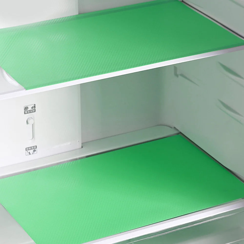 4pcs Refrigerator Liners, MayNest Washable Mats Covers Pads, Home Kitchen Gadgets Accessories Organization for Top Freezer Glass Oasis Select