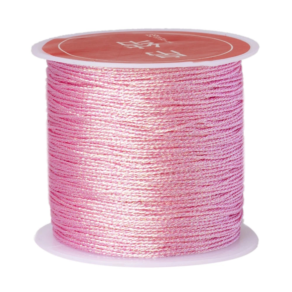 50m/0.4mm Nylon Cord Rope Beading DIY Handmade Necklaces Bracelets Jewelry Making Supplies Sewing Thread Cord Material Crafts Oasis Select 23 0.4mmX50m