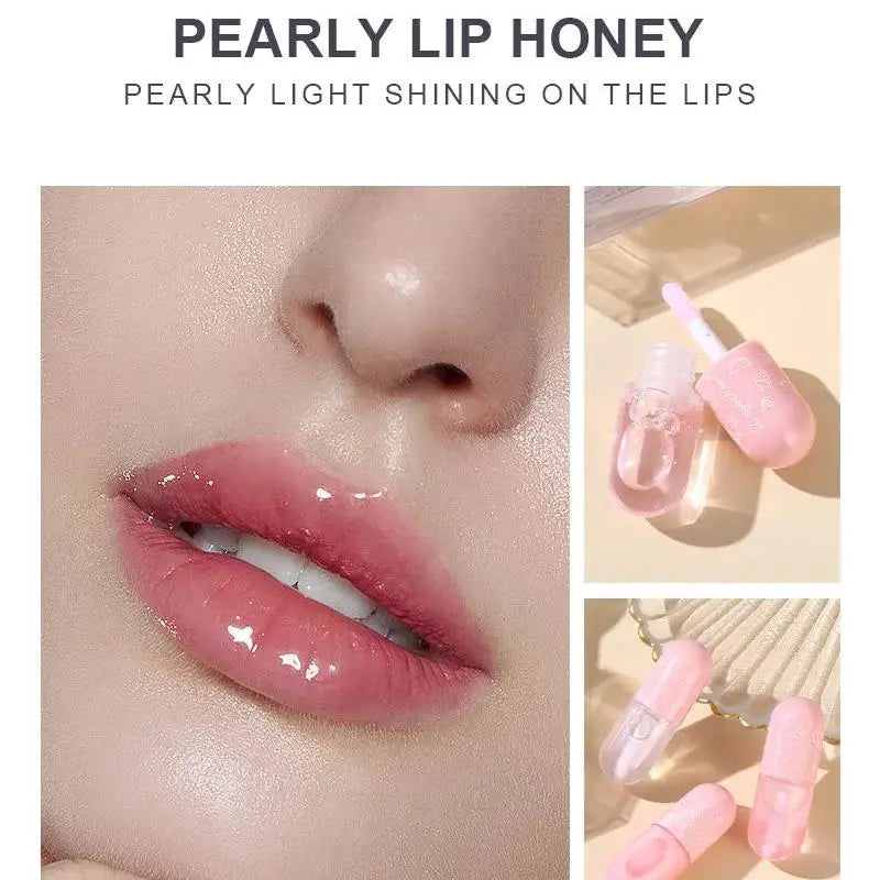 Long Lasting Pearly Lip Gloss Waterproof Mirror Glaze Nourishing Moisturizing Non Stick Lip Oil Set Oasis Select