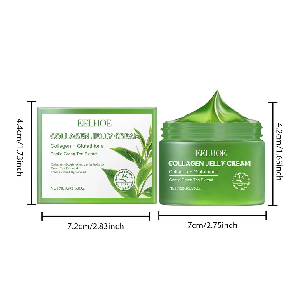 Green Tea Collagen Jelly Cream – Pore Shrinking Moisturizer Facial Jelly Cream Oasis Select