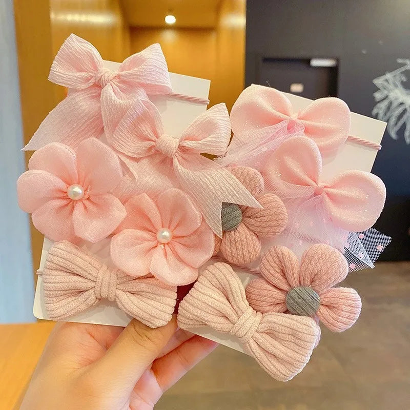 10pcs Aesthetic Hair Scrunchies – Cute Elastic Hair Ties, Soft Fabric Hair Bands, Stylish Headbands for Everyday Wear Oasis Select 10pcs-16