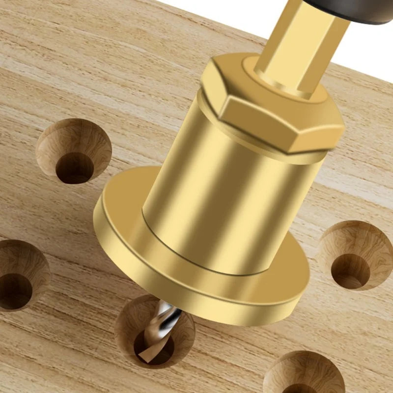 1/5Pcs CNC Adjustable Hexagonal Handle Cutter Woodworking Tools Countersink Drill Router Bit for Wood Installation Limit Hole Oasis Select