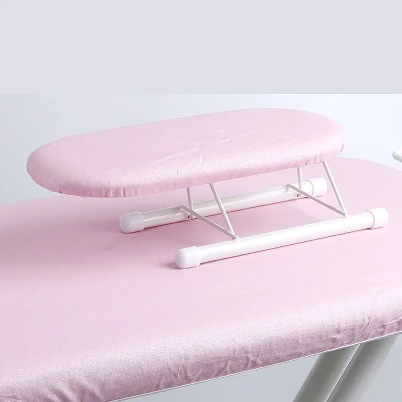 Portable Mini Ironing Board Rack for Clothes, Sleeves and Shirts - Small Size, Easy to Store and Carry Oasis Select Pink