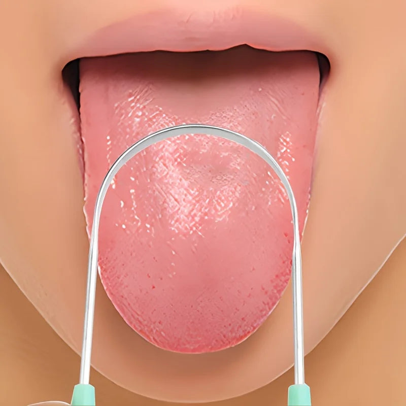 Stainless Steel Tongue Scraper & Cleaner | Oral Care Tool Tongue Scraper Oasis Select
