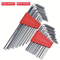 8pcs Allen Wrench Metric Wrench Inch Wrench L Wrench Size Allen Key Short Arm Tool Set Easy To Carry In The Pocket Oasis Select 1 small and 1 large
