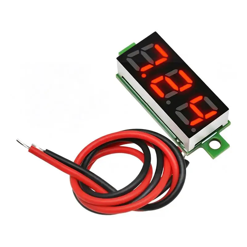 DC 5–30V Mini LED Digital Voltmeter | 0.28" Panel Voltage Meter