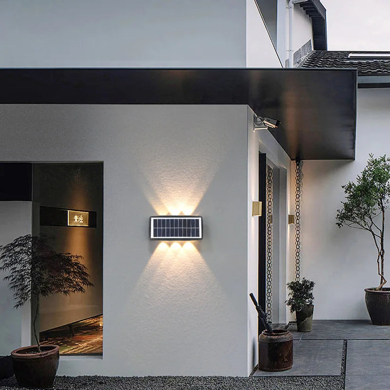 SHINEKNOT Solar LED Outdoor Wall Light | IP65 Waterproof 4W/6W