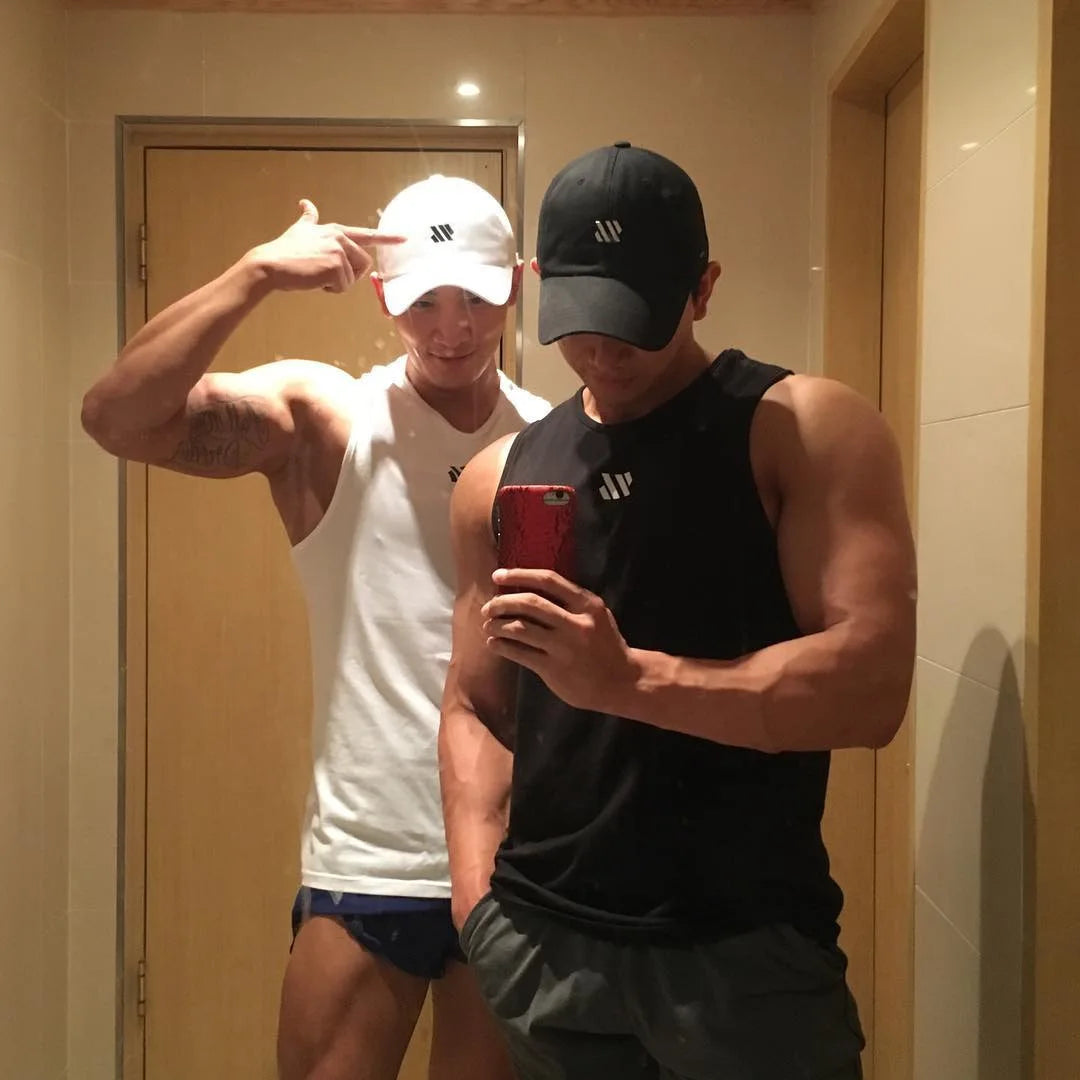 Mannen Bodybuilding Tank Tops Gym Workout Fitness Mouwloos Shirt Running Kleding Stringer Singlet Zomer Toevallige Vest for Men Oasis Select