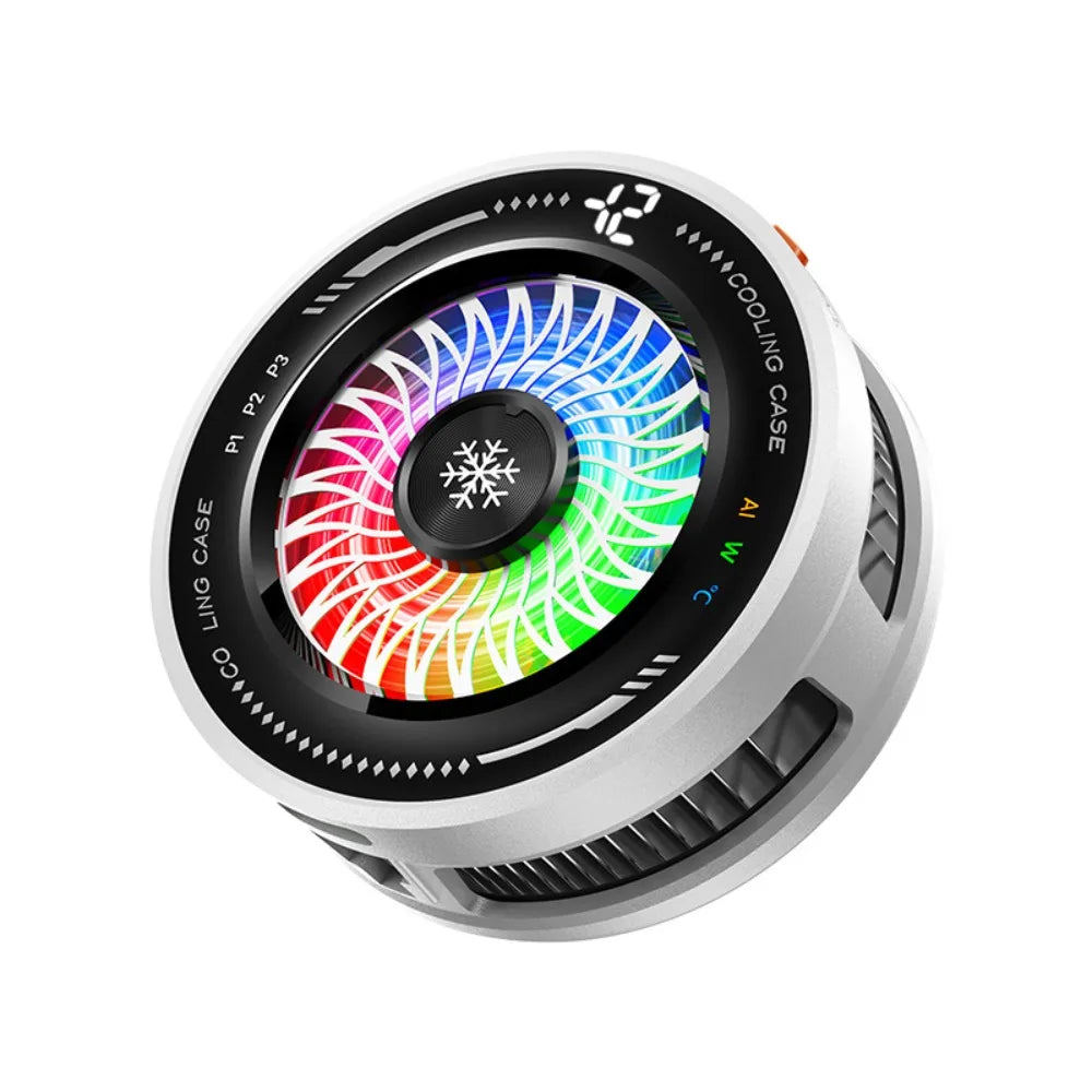 AI Smart Temp Control Magnetic Mobile Phone Cooler 4 Modes RGB Colorful Semiconductor Freezing Gaming Radiator Tablet Heat Sinks Oasis Select Style