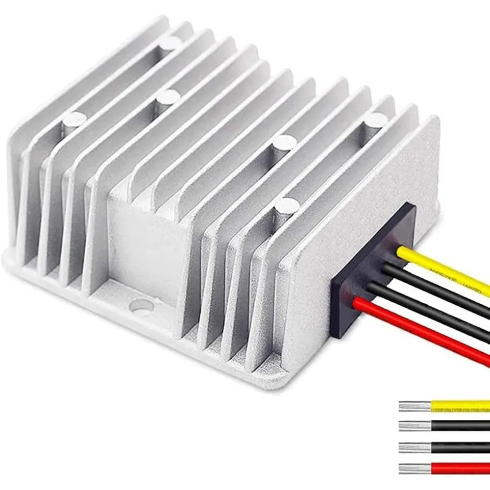 DC 12V Step Up to 24V Converter 5A Voltage Regulator Power Converter Waterproof Module Reducer for Golf Cart Club Car LED Light Oasis Select