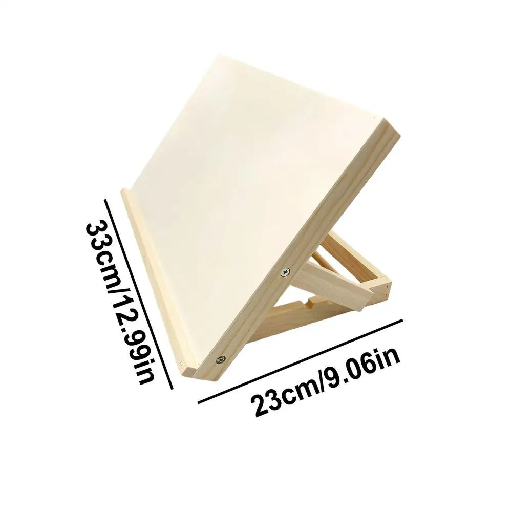 Desk Easel Foldable Tabletop Easel Lightweight Portable Wood Drawing Easel Art Supply Adjustable Sketching Painting Board Oasis Select 1PC
