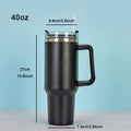 40oz Tumbler Vacuum Insulated Thermos Custom Travel Cup Stainless Steel Water Bottle Coffee Mugs With Handle Outdoor Drinkware Oasis Select 1pc b 1-1.5L