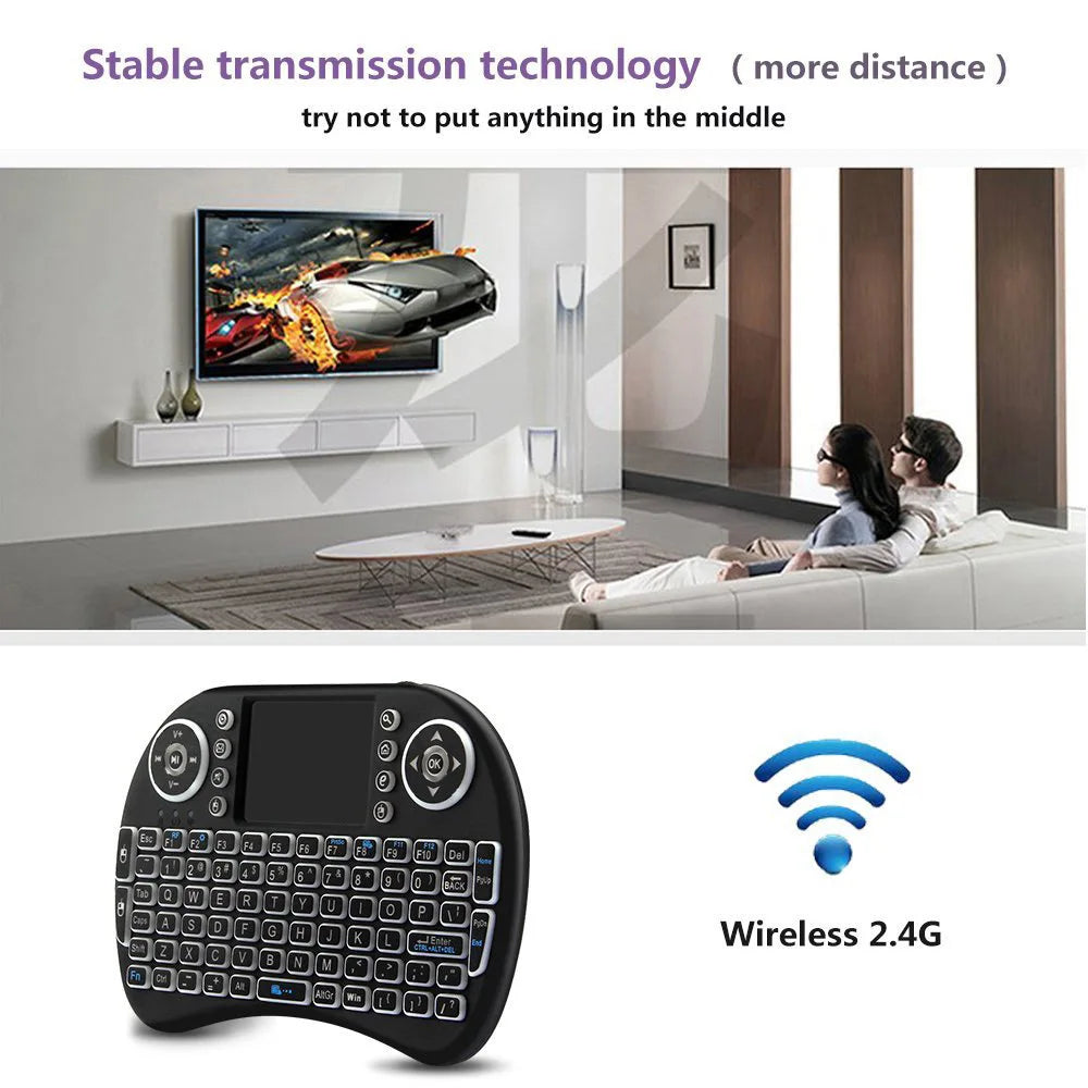 AyeBeau RGB Mini Wireless Keyboard & Touchpad | Multi-Language