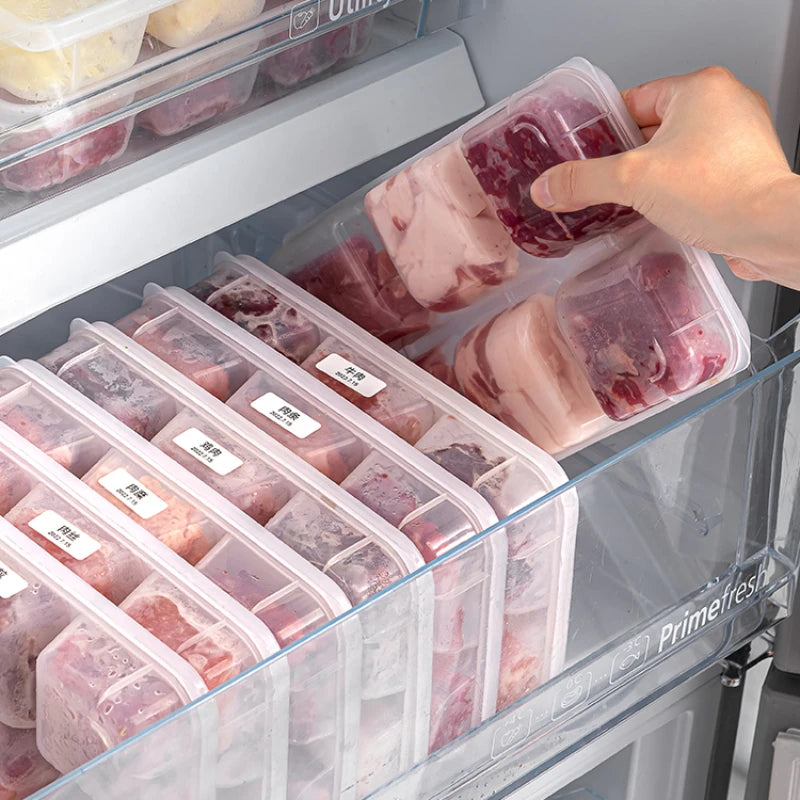 Refrigerator frozen meat division box Freezer room division storage box Prepared food box fresh-keeping box Oasis Select