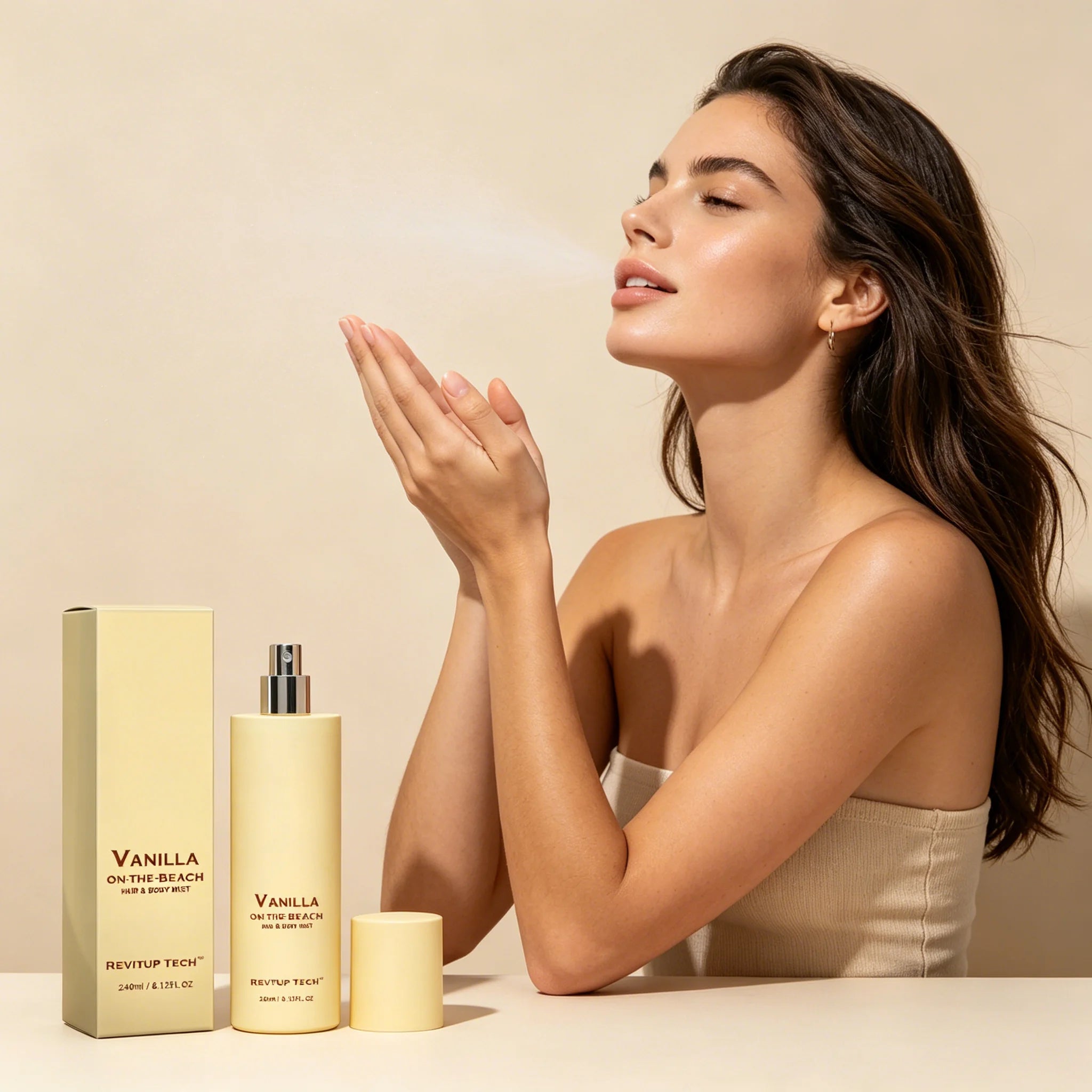 Vanilla Beach Fragrance Spray – Fresh Romantic Perfume 240ml Fragrance Spray Oasis Select