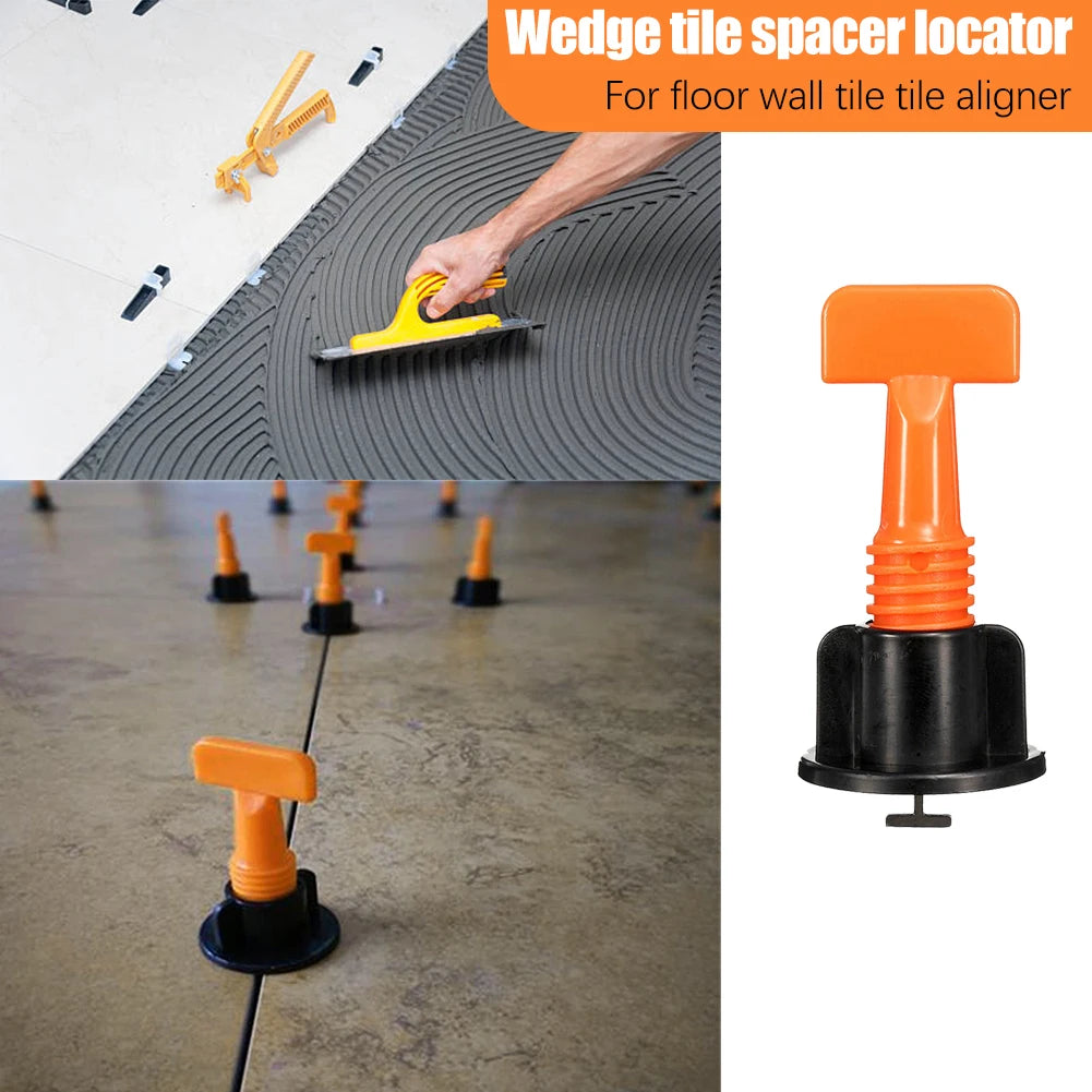 Tile Leveling System for Tile Laying Level Wedges Alignment Spacers for Leveler Locator Spacers Plier Flooring Wall 300+25+1 Pcs Oasis Select