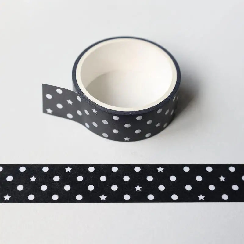 Aesthetic Polka Dot Adhesive Tape Pack 1/6Pcs INS Style Easy Tear No Residue for Journaling Scrapbooking DIY Art Oasis Select F