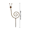 Plant Stakes Snail Shape Flower Climbing Sticks Metal Vintage Decorative Garden Stakes for Vine Patio Lawn Yard Walkway Decor Oasis Select 1PC