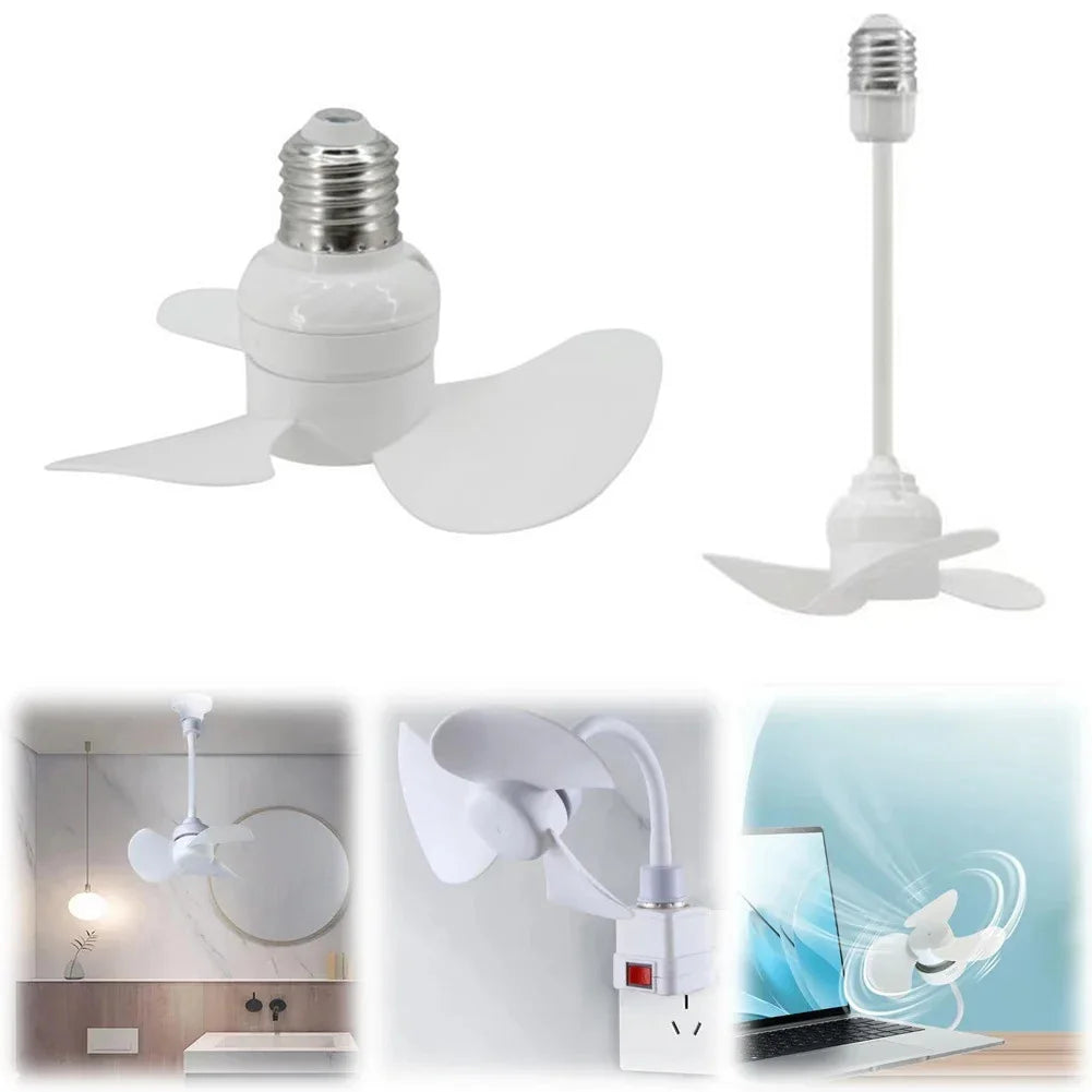E27 Screw-In Ceiling Fan 14cm Brushless Motor | Home & Kitchen