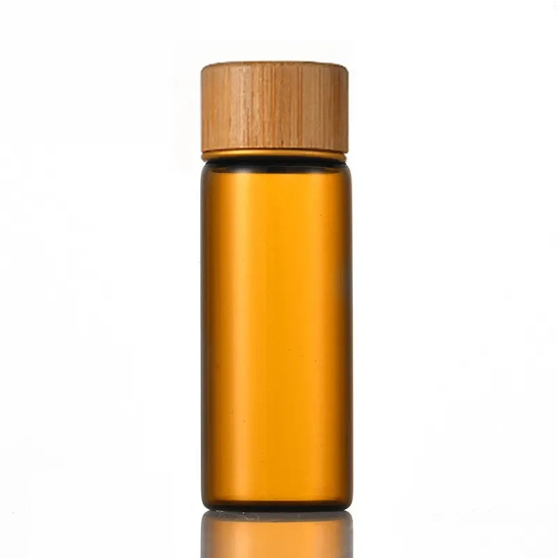 Mini Small Glass Bottles with Cork Stopper Jars Tiny Wedding Vials Message Favor Containers DIY Wishing Bottle Party Gifts Oasis Select brown 4-12ml