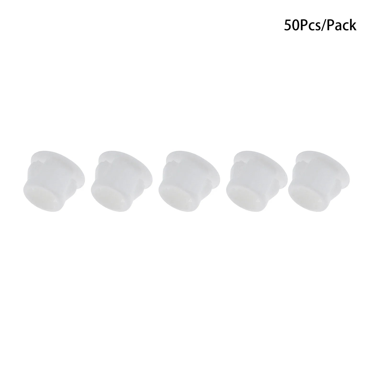 50Pcs Plastic Blanking End Caps Hole Plugs 5mm–32mm Black/White