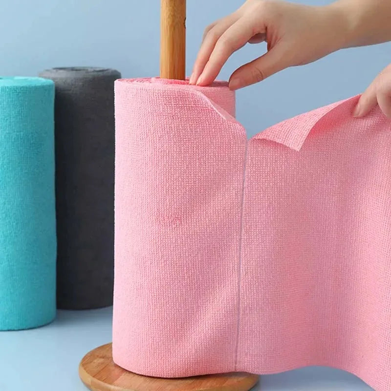 20-Pack Reusable Microfiber Cleaning Towel Roll – Kitchen Cloths Microfiber Cleaning Cloth Oasis Select PINK 1PC