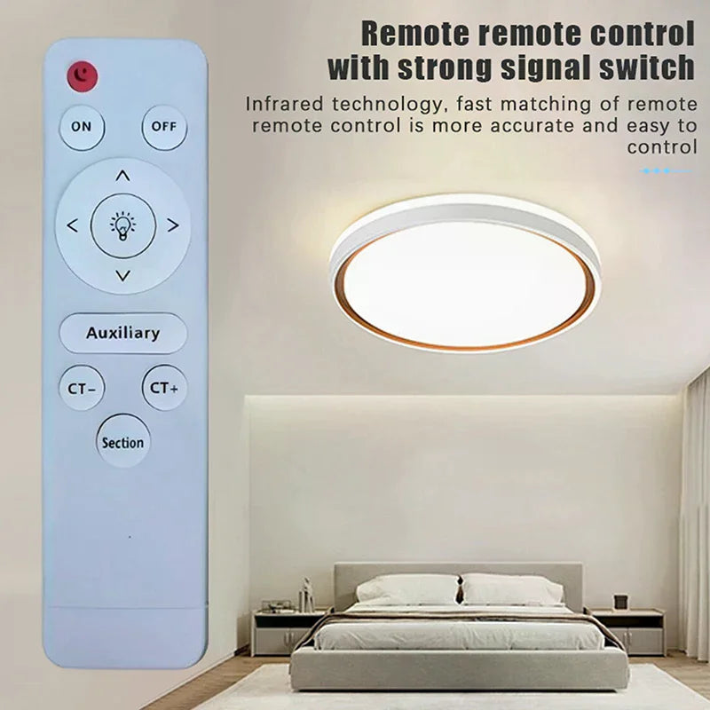 Infrared Remote Control Stepless Dimmer LED Fan Lamp Living Ceiling Room For Light Ceiling Light Floodlight Remote Control Oasis Select